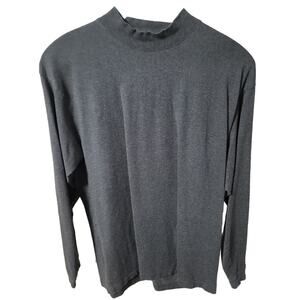 Saks Fifth Avenue Gray Short Turtleneck Top - XL